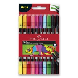 Faber Castell Oboustranné fixy - Neon 10 ks