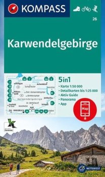 Karwendelgebirge 1:50 000 / turistická mapa KOMPASS 26