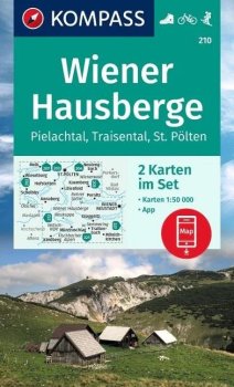 Wiener Hausberge - Pielachtal, Traisental, St. Pölten 1:50 000 / sada 2 turistických map KOMPASS 210