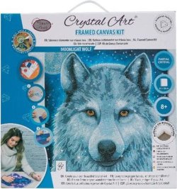 Crystal Art plátno Vlk