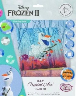Crystal Art pohlednice Olaf