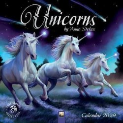 Unicorns by Anne Stokes Wall Calendar 2024 (Art Calendar)