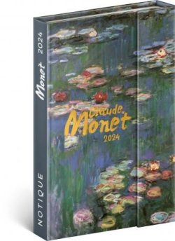 Diář 2024: Claude Monet - týdenní, magnetický, 11 × 16 cm (západní verze)