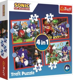 Puzzle Sonic Dobrodružná jízda 4v1