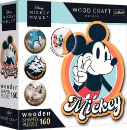 Wood Craft Origin puzzle Mickey Mouse Retro 160 dílků