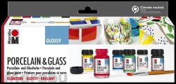 Marabu Porcelain & Glass starter set - Glossy 6 x 15ml