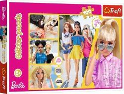 Puzzle Barbie 100 dílků, třpytivé