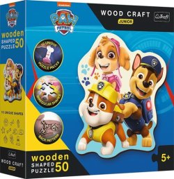 Puzzle Wood Craft Junior Tlapková patrola 50 dílků