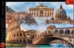 Puzzle Oblíbená místa: Itálie 1500 dílků