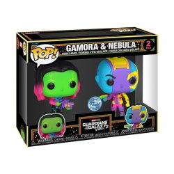 Funko POP Marvel: The Guardians of the Galaxy - Gamora and Nebula 2 pack (BlackLight limited exclusive edition)