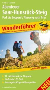 Abenteuer Saar-Hunsrück-Steig, Perl bis Boppard / Abzweig Trier 1:35 000 / turistický průvodce