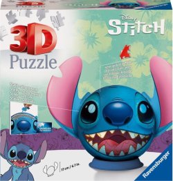 Ravensburger Puzzle 3D - Disney: Stitch s ušima 72 dílků