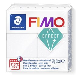 FIMO efekt 57g - bílá se třpytkami