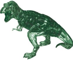 Puzzle 3D Crystal Tyranosaurus zelený 49 dílků