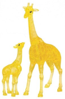 Puzzle 3D Crystal Žirafa s mládětem 38 dílků
