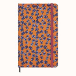 Moleskine Silk Diář oranžovaný L, plán, nedatovaný, v dárkové krabici