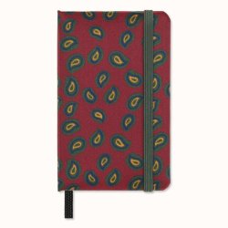 Moleskine Silk Zápisník bordeaux vínový XS, čistý, v dárkové krabici