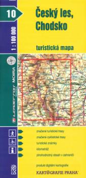 Český les, Chodsko  turistická mapa 1:100 000