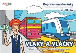Vlaky a vláčky - Dopravní omalovánka A5