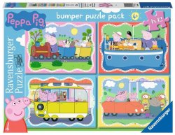 Puzzle Prasátko Peppa 4x42 dílků