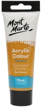 Mont Marte Akrylová barva 75ml - siena přírodní (Raw Sienna), tuba