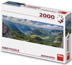 Puzzle Pohled na Alpy 2000 dílků panoramic