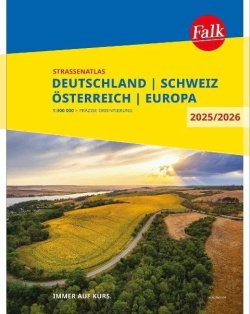 Německo, Rakousko, Švýcarsko  atlas Falk