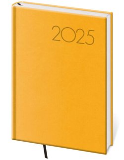 Denní diář 2025 A5 Print Pop žlutý