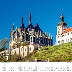 Křížem krážem Českou republikou 2025 - nástěnný kalendář