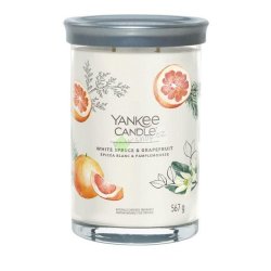 YANKEE CANDLE White Spruce & Grapefruit svíčka 567g / 2 knoty (Signature velký)