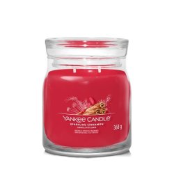 YANKEE CANDLE Sparkling Cinnamon svíčka 368g /2 knoty (Signature střední)