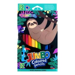 Colorino pastelky trojhranné JUMBO Wildkid 12 barev