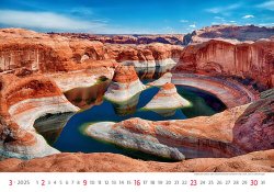 National Parks 2025 - nástěnný kalendář