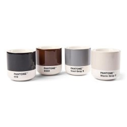 Pantone Hrnek Macchiato - Warm Gray, Cool Gray, Brown, Black (set 4 ks)