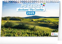 Po Česku stezkami Via Czechia 2025 - stolní kalendář