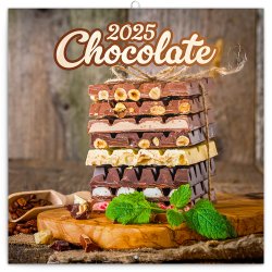 Poznámkový kalendář Čokoláda 2025 - nástěnný kalendář