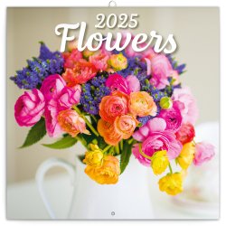 Květiny 2025 - nástěnný kalendář