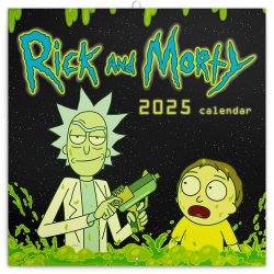 Rick a Morty 2025 - nástěnný kalendář