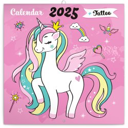 Šťastní jednorožci 2025 - nástěnný kalendář