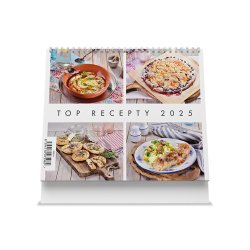 Top recepty 2025 - stolní kalendář