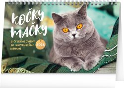Kočky 2025 - stolní kalendář