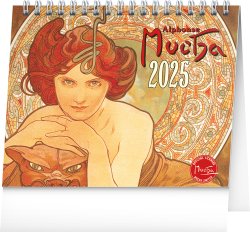 Alfons Mucha 2025 - stolní kalendář