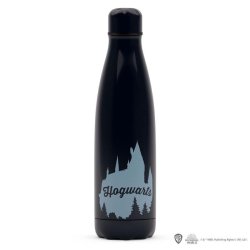 Harry Potter Nerezová láhev 500 ml - Bradavice (tmavá)