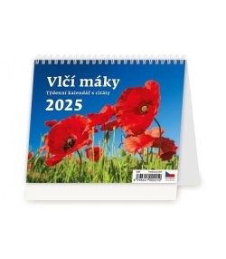 Kalendář stolní 2025 - Vlčí máky