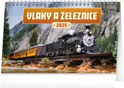 Stolní kalendář Vlaky a železnice 2025
