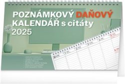 Stolní kalendář Poznámkový daňový s citáty 2025