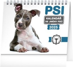 Stolní kalendář Psi - se jmény psů 2025