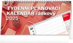 Stolní kalendář Plánovací řádkový 2025