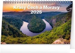 Stolní kalendář Krásy Čech a Moravy 2025