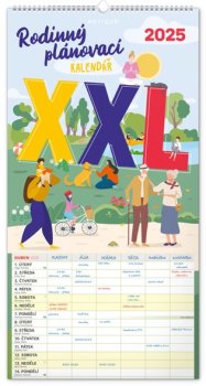 Nástěnný kalendář Rodinný plánovací XXL 2025